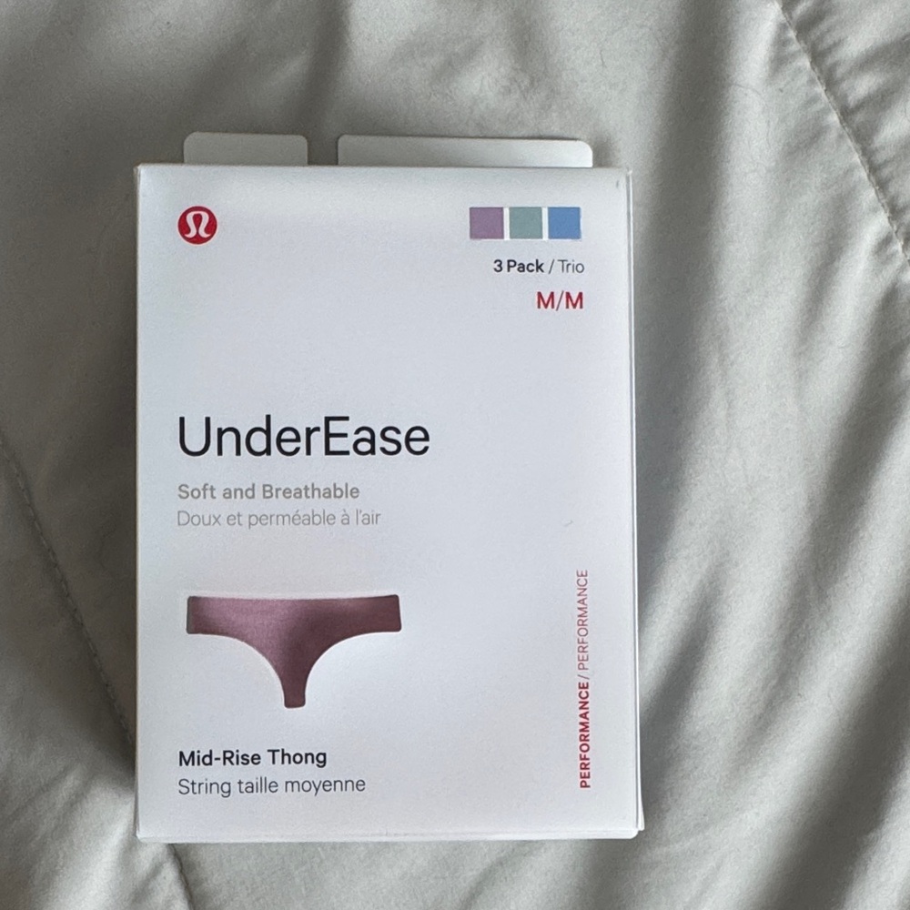 lululemon athletica UnderEase Mid-Rise Thong 3-Pack - NWT